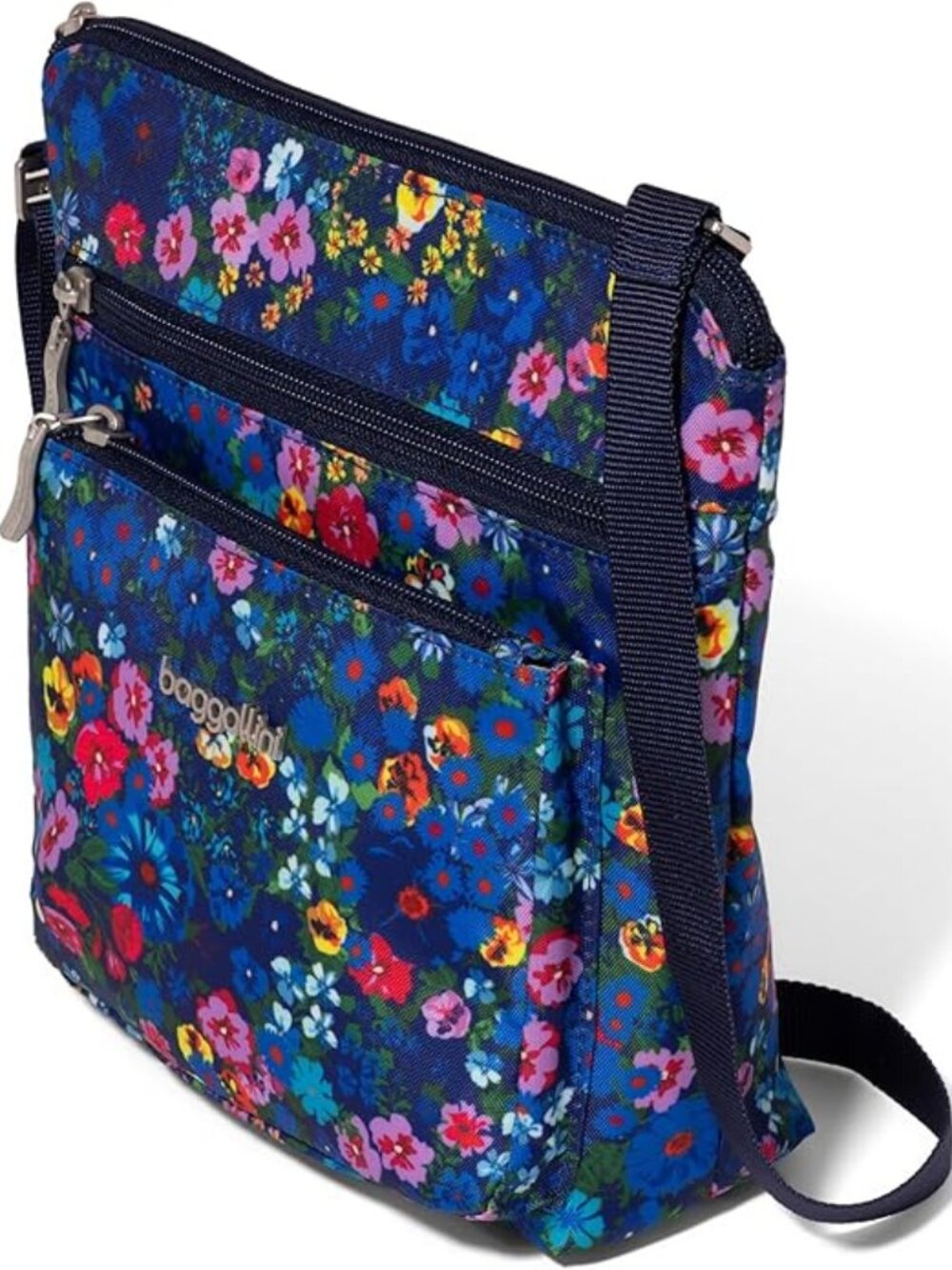 Baggallini Flower Market Pocket Crossbody With RFID/NWT - Picture 2 of 16